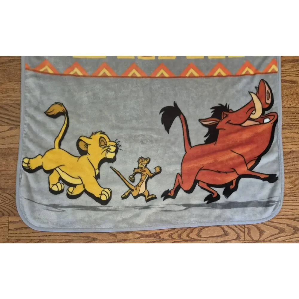 Disney Lion King HAKUNA MATATA Fleece Throw Blanket 38x52